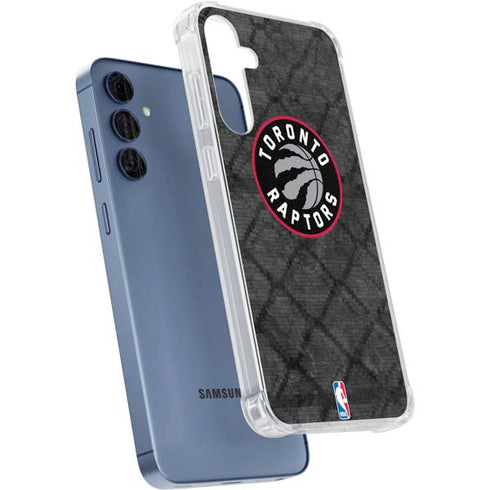 NBA Toronto Raptors Black Rust Galaxy A35 5G Clear Case